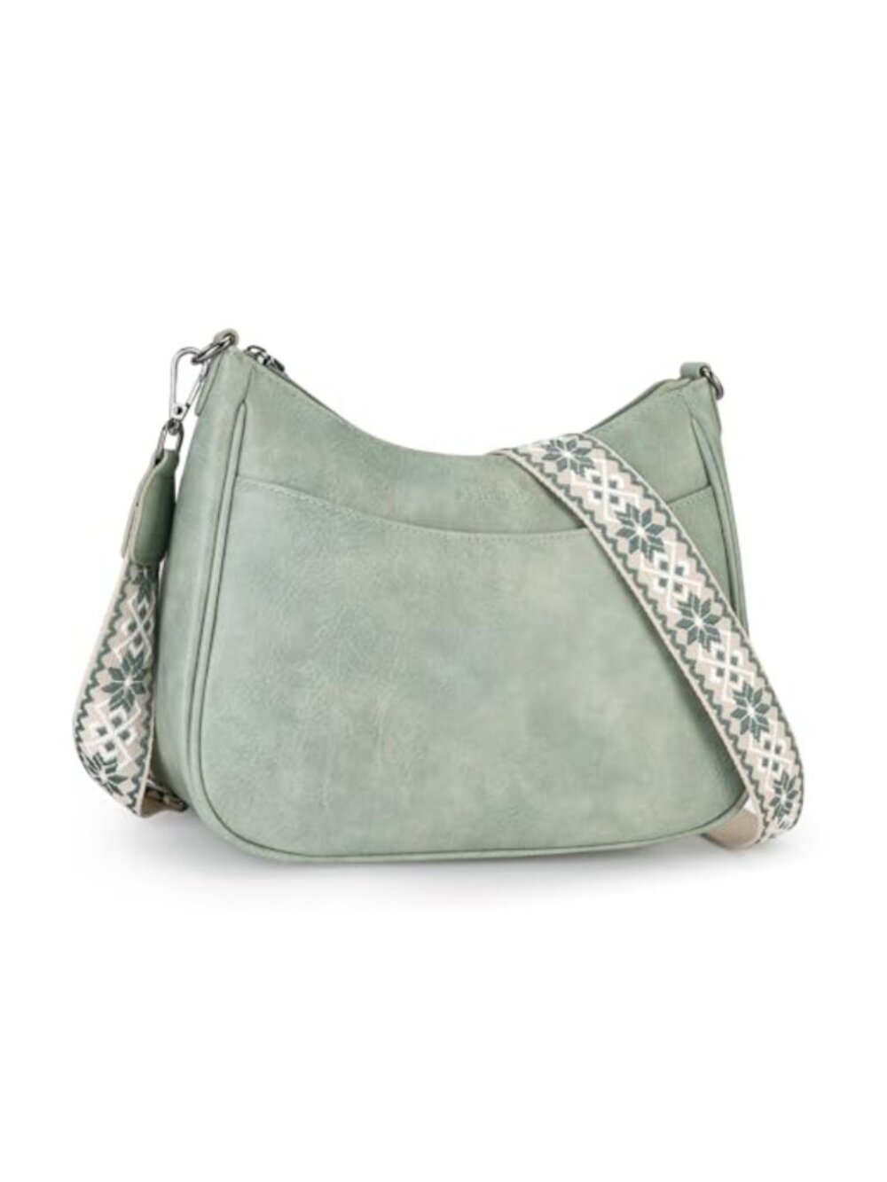 Vegan Leather Crossbody Bag with Adjustable Strap
